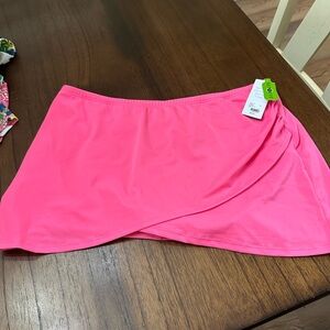 Lane Bryant Pink Swim Skirt